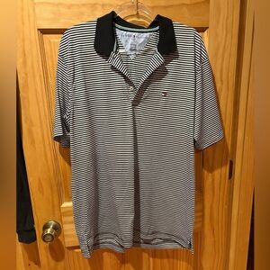 Tommy Hilfiger Black and White Polo Shirt men’s